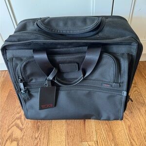 TUMI wheeled alpha ballistic briefcase laptop 26102DH Nylon Retail $895